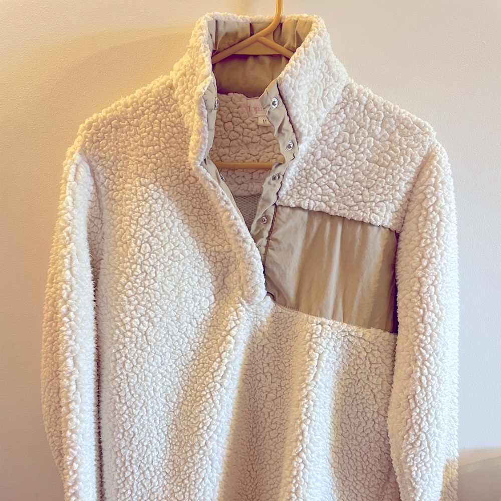 Top it Off half zip fleece jacket